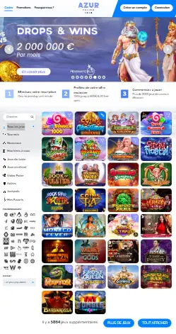 application et interface Casino.io
